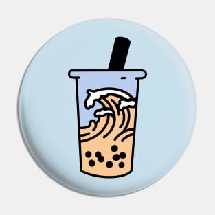 a wave of milk tea Pin