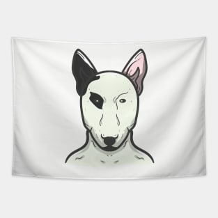 Cute Bull Terrier Dog Tapestry