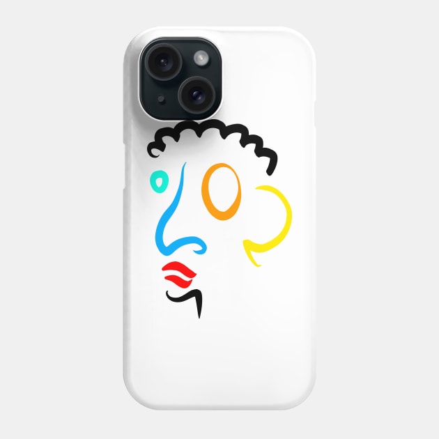 face Phone Case by Angel Rivas