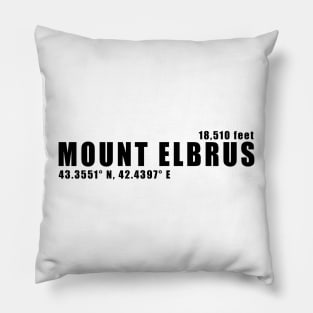 Caucasus Majesty: Mount Elbrus Pillow