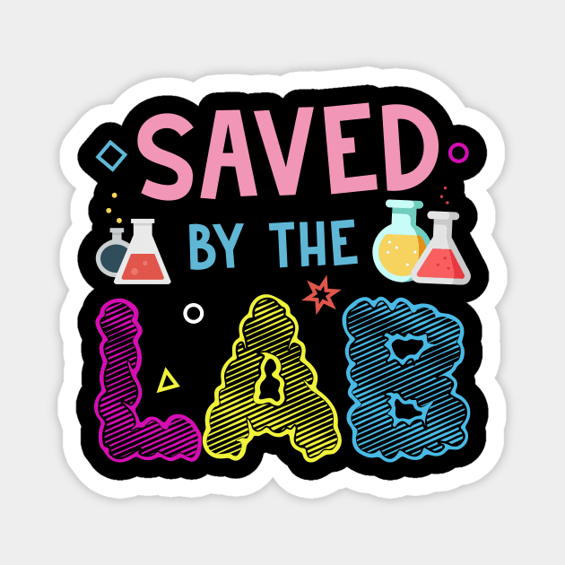Saved By The Lab Retro Lab Week 2023 Medical Laboratory Tech Magnet by CesarHerrera