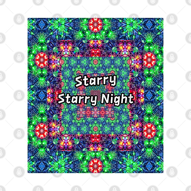 The starry night sky pattern. by PatternFlower