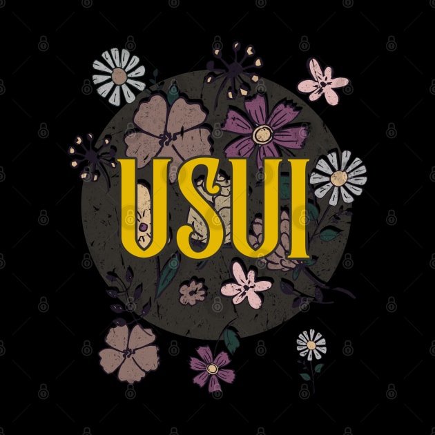 Aesthetic Proud Name Usui Flowers Anime Retro Styles by Kisos Thass