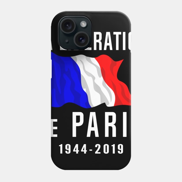 Liberation Of Paris 75 Year Anniversary Phone Case by SeattleDesignCompany