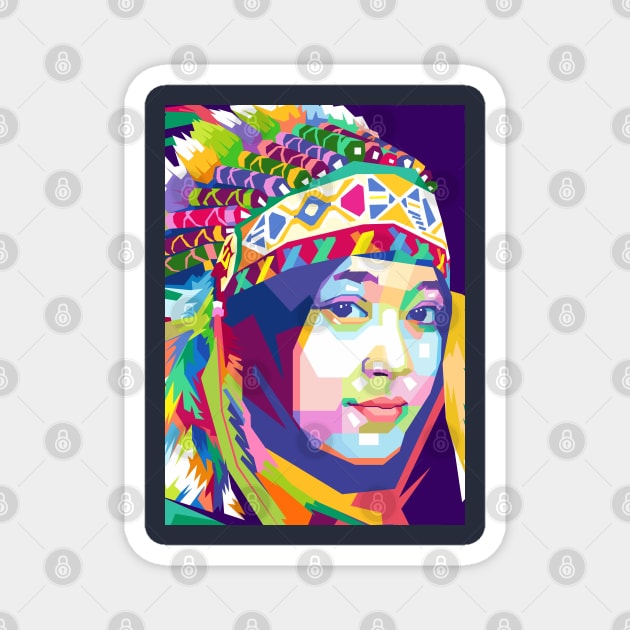 Apache Girl Magnet by erikhermawann22
