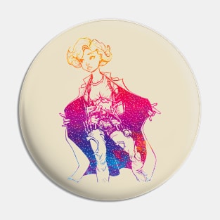 Artist Girl colorful Pin