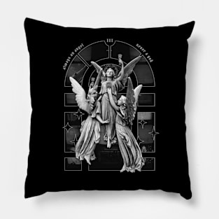 [FRONT PRINT] boygenius - always an angel (b&w) Pillow