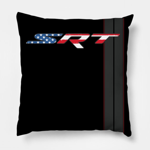 Street and Racing Technology Murica USA Pillow by cowtown_cowboy