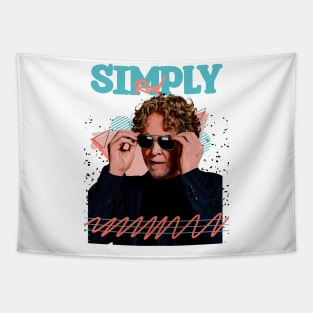 Simply Red Fan Art Retro Design // Vintage Tapestry