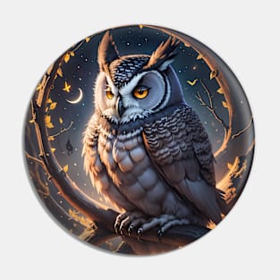 Midnight Owl Pin