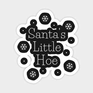 Santa's Little Hoe Funny Christmas Magnet