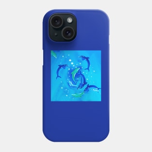 Dolphin encounter, touch without being touched Phone Case