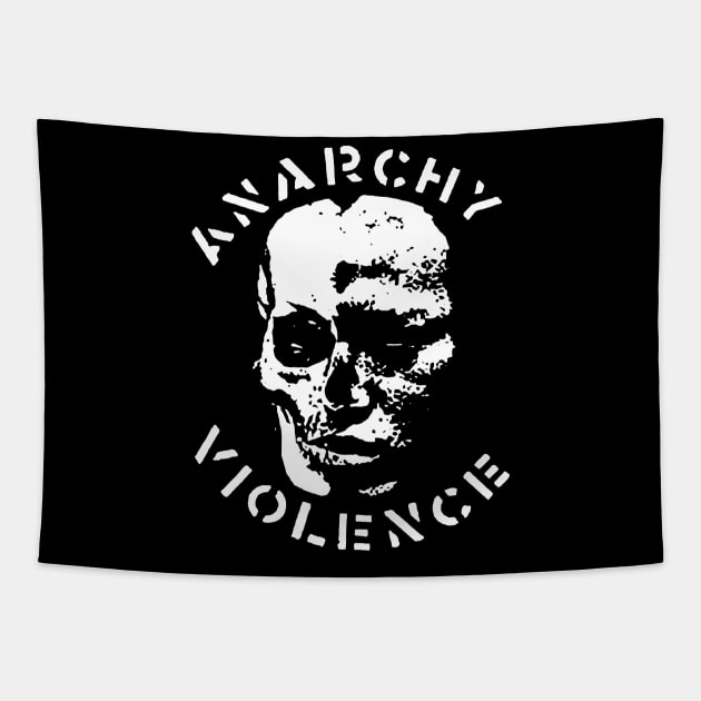 Anarchy and violence shirt punk Tapestry by TeeFection