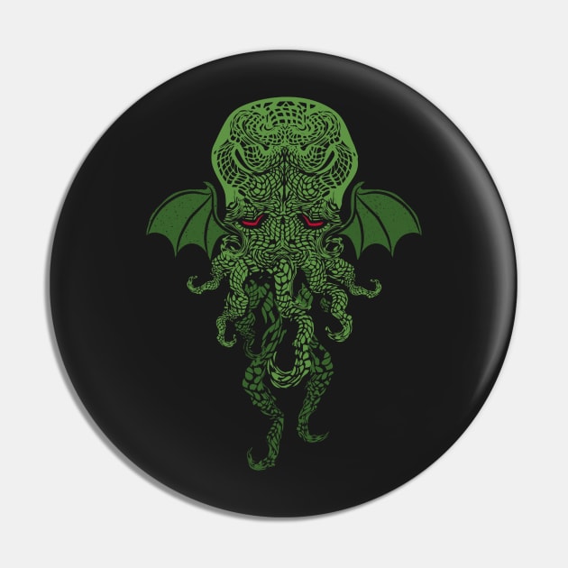 Cthulhu Pin by katiestack.art