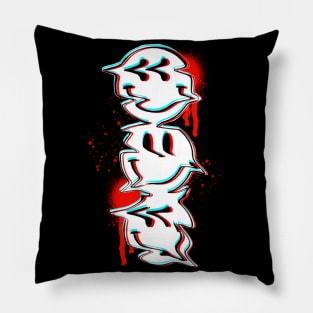 Glitch face Pillow