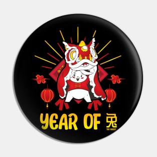 Good Luck Zodiac Happy Chinese New Year of the Rabbit Pin