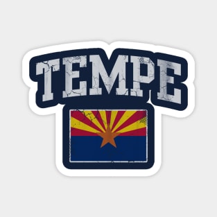 Retro Tempe Arizona Flag Home Love Vacation Magnet