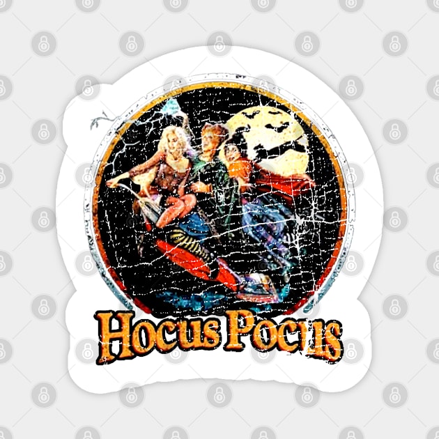 halloween it's just a bunch of hocus pocus squad vintage Magnet by Gpumkins Art