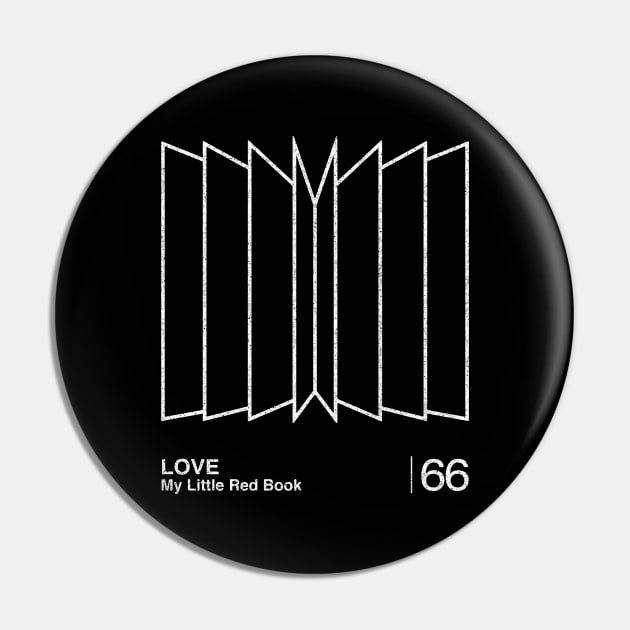 Love / Minimalist Graphic Artwork Design Pin by saudade