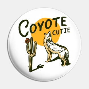 Coyote Cutie Pin