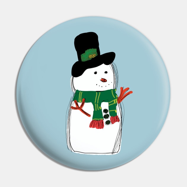 Snowman Pin by SandraKC