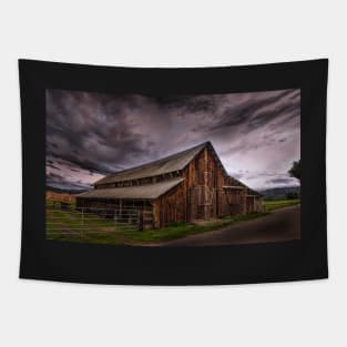 Old Barn at a Family Farm Tapestry