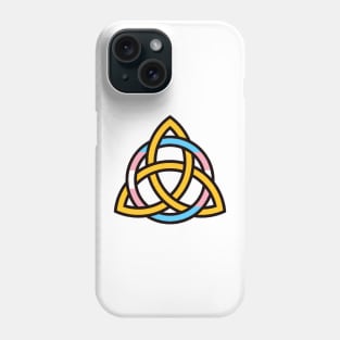 Trans Pride Encircled Triquetra Phone Case