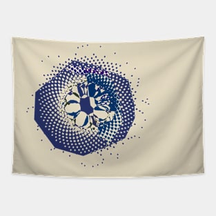 3D Crystal Phyllotaxis Flower Tapestry