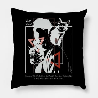 Cat dad version 6 Pillow