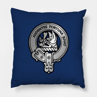 Clan MacKinnon Crest & Tartan Pillow