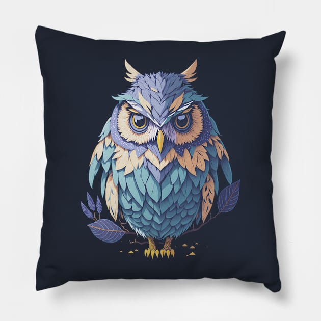 Cute Little Owl Pillow by maybeitnice