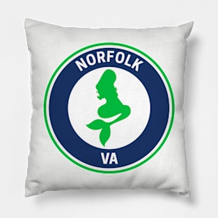 Vintage Norfolk Virginia Pillow