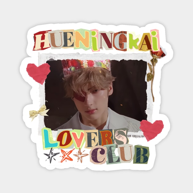 Hueningkai Lovers Club TXT Scrapbook Magnet by wennstore