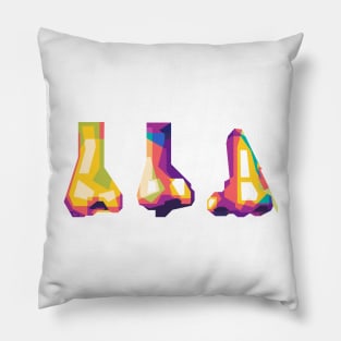 pop art nose Pillow