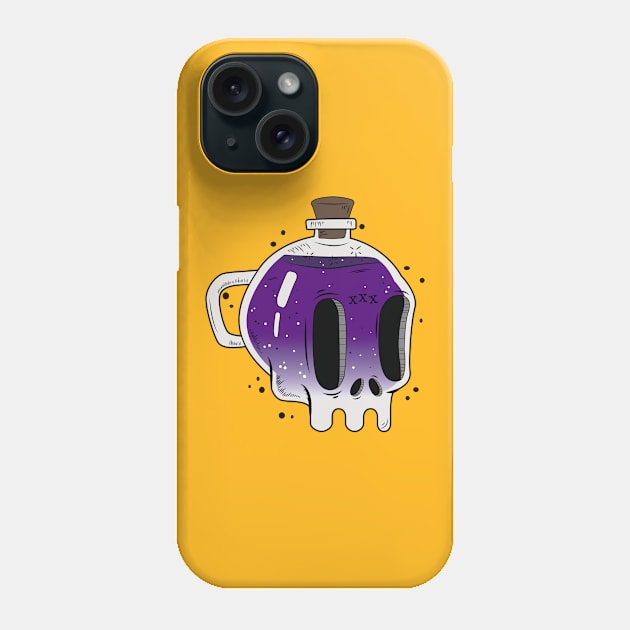 Skull bottle Phone Case by PauEnserius