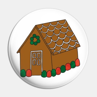 Gingerbread House Holiday Pin