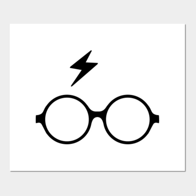 Harry Potter glasses and scar Harry Potter Posters and Art Prints TeePublic