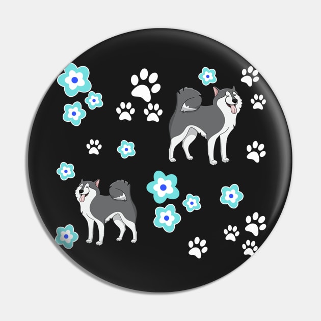 Pretty Siberian Husky Dog Gifts Items on Pink Pin by 3QuartersToday