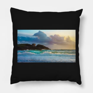 Clachtol Beach Sunset Pillow