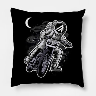 Astronaut Motorbike Algorand ALGO Coin To The Moon Crypto Token Cryptocurrency Wallet Birthday Gift For Men Women Pillow