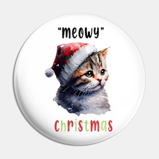 Meowy Christma Pin