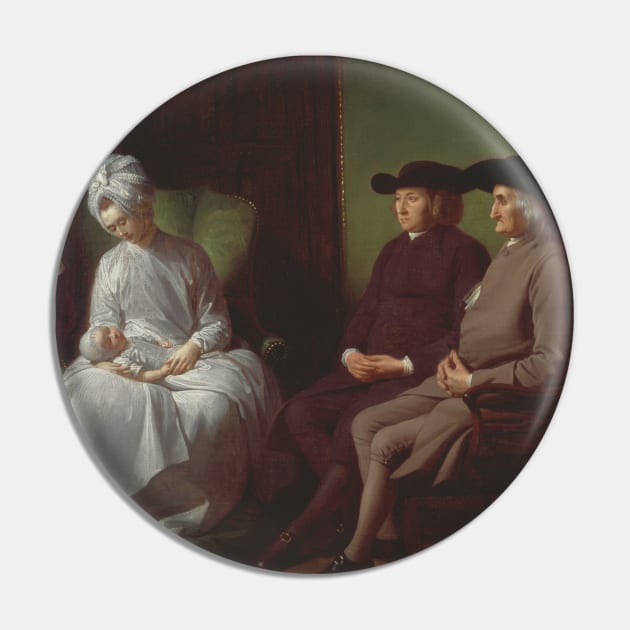 The Artist and His Family by Benjamin West Pin by Classic Art Stall