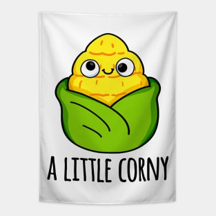 A Little Corny Cute Baby Corn Pun Tapestry