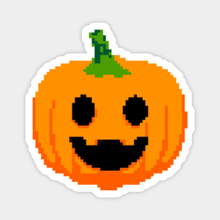 Halloween Pumpkin Pixel Art Magnet