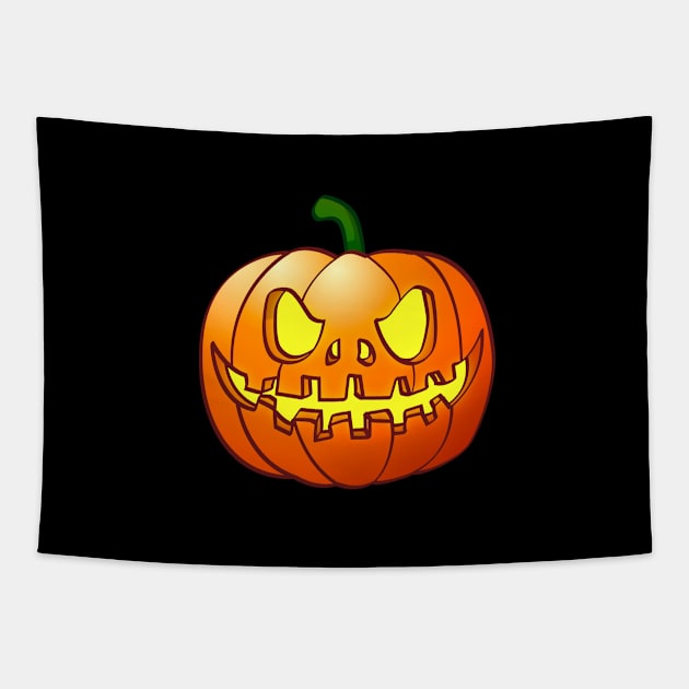 The freaky Halloween pumpkins Tapestry by Stefs-Red-Shop