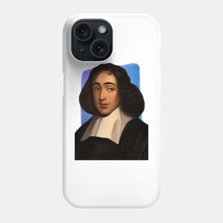 Dutch Philosopher Baruch Spinoza illustration Phone Case