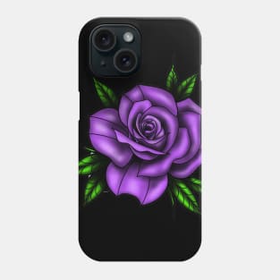 New School Purple Rose Phone Case