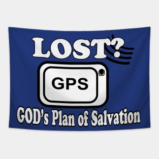 Jesus T-Shirts Lost? Use GPS God's Plan of Salvation Tapestry