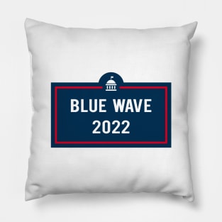 Blue Wave 2022 Pillow