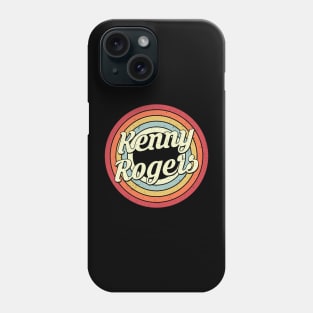 Kenny Rogers Proud Name Retro Rainbow Tribute Phone Case